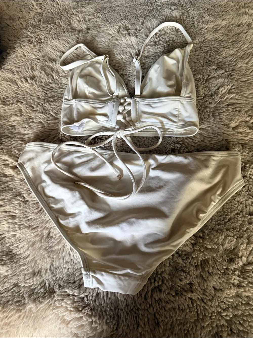 Michael Kors White Two-Piece Bikini Set